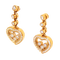 Boucles d'oreilles Chopard Happy Diamonds - Boucles d’oreilles en or jaune 18 carats et diamants 58 Facettes 3285