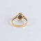 Bague 54 Bague Saphir entourage Diamants 58 Facettes FM54