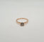 Bague 53 Bague solitaire or rose sertie d'un diamant 58 Facettes