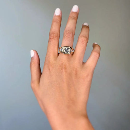 Bague 55 Bague - Or jaune & Diamants 58 Facettes 250195R