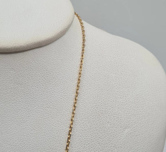 Collier Collier or jaune serti d'une tourmaline et de diamants 58 Facettes
