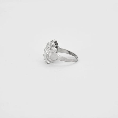 Bague 53 Bague Art déco en platine 950 et diamants taille ancienne 58 Facettes 1585