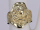 Bague Bague en or jaune diamant sculpté à la main 58 Facettes BA-1131