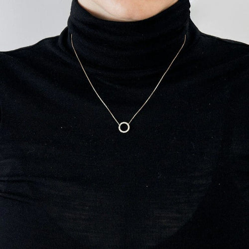 Collier Collier or jaune et diamants 58 Facettes