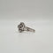 Bague 56 Bague fleur platine diamants 58 Facettes