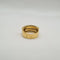 Bague 54 Bague or jaune 18 carats sertie de 3 rangées de diamants 58 Facettes