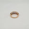 Bague 53 Bague or rose sertie de diamants naturels et saphirs multicolores 58 Facettes