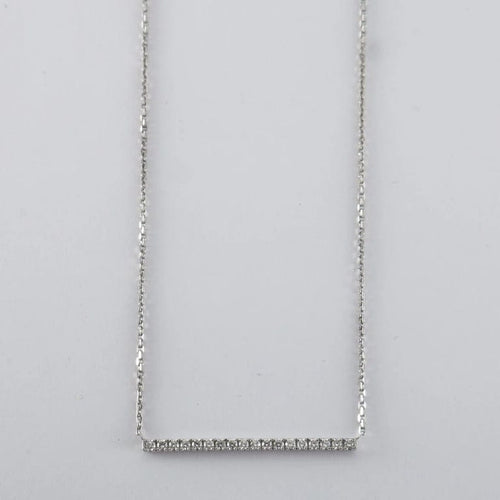 Collier Collier en or blanc & diamants 58 Facettes
