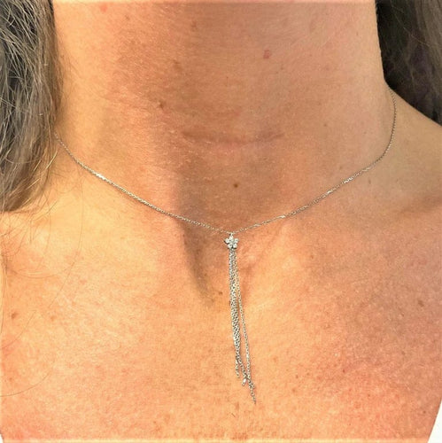 Collier Collier Pendentif Chute Or Diamants 58 Facettes 20400000694