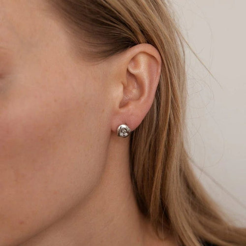 Boucles d'oreilles Chopard - Boucles d'oreilles Happy Diamonds Icons en or gris et diamants 58 Facettes ALGU05