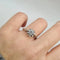 Bague 58 Bague or blanc 18 carats sertie d'un diamant 58 Facettes