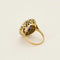 Bague 49.5 Bague pompadour en or jaune et blanc 18K avec améthyste et diamants 58 Facettes 58FC168
