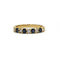 Bague 54 Demi Alliance - Or jaune, Diamants & Saphirs 58 Facettes 250326R