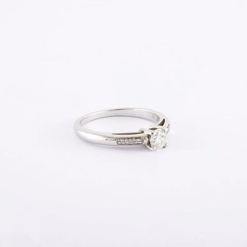 Bague 51 Bague Solitaire "Tu es le sel de ma vie" - MAUBOUSSIN 58 Facettes 190079R