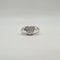 Bague 54 Bague cœur or blanc 18 carats sertie de diamants 58 Facettes