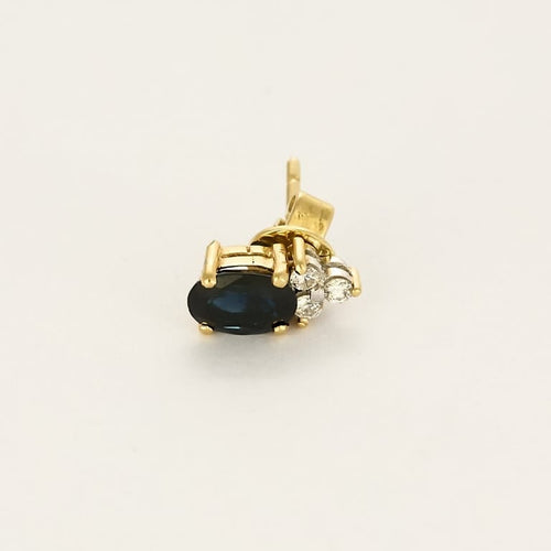 Boucles d'oreilles Boucles d'oreilles en Or jaune & blanc, saphirs et diamants 58 Facettes CLA1068X3