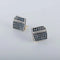 Boucles d'oreilles Clous d'oreilles Carré pavage Saphirs Diamants 58 Facettes 1