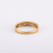 Bague 54 / Jaune / Or 750 Demi-alliance 6 Diamants 58 Facettes 220109R
