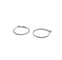 Boucles d'oreilles Créoles or blanc serties de diamants 58 Facettes