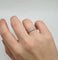 Bague 52 Alliance or blanc 18 carats 58 Facettes