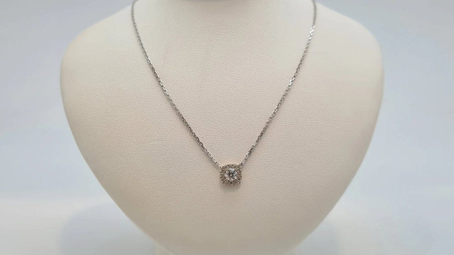 Collier Collier en Or blanc, diamants 58 Facettes