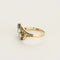 Bague 52 Bague motif ajouré en or jaune 18k, platine, diamants et perle grise 58 Facettes DADB-01