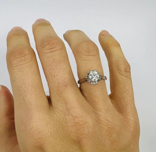 Bague 52 Bague Or Blanc Diamant 58 Facettes 20400000754