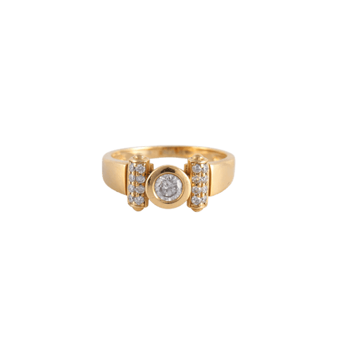 Bague 51 Bague Solitaire 0.30ct accompagné 58 Facettes FM52