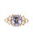 Bague 55 Bague jarretière saphir et diamants en or jaune 18 carats 58 Facettes