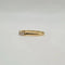 Bague 52 Demi-alliance or jaune 18 carats sertie de diamants 58 Facettes