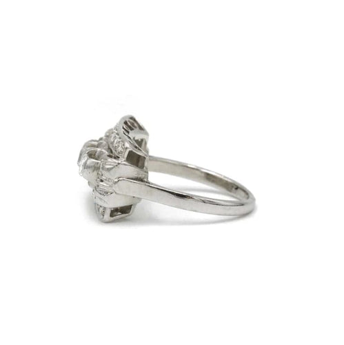 Bague 50 Bague Art déco en platine 850‰ et diamants 58 Facettes 240305R
