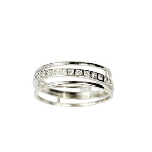 Bague 52 Alliance Diamants Or blanc 58 Facettes 20400000695