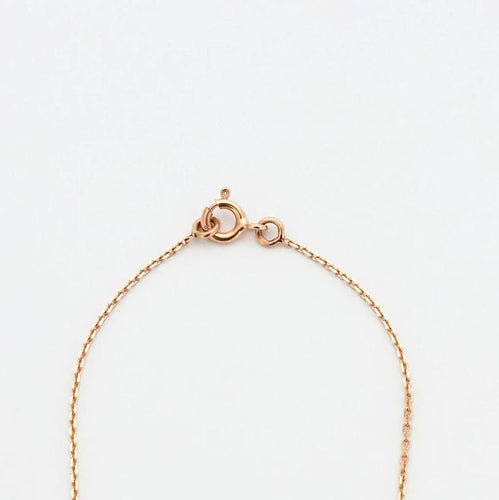 Collier Collier or rose serti de saphir multi-couleur 58 Facettes