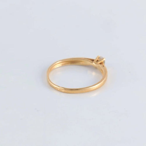 Bague 53 Bague Solitaire or jaune Diamant 0.10ct 58 Facettes FM85