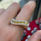 Bague 57 Bague - Or jaune, Diamants & Saphirs Jaunes 58 Facettes 250116R