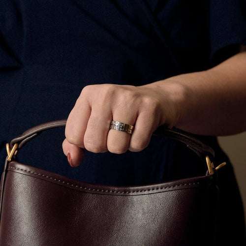 Bague 53 DINH VAN - Bague Seventies Diamants 58 Facettes 58FC102