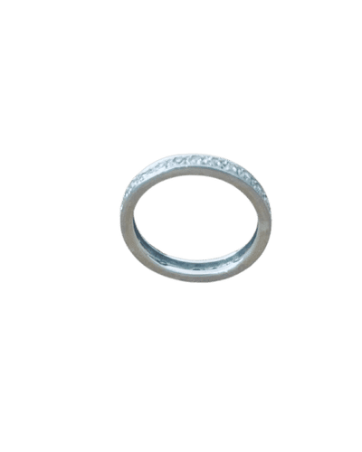 Bague 50 Alliance américaine en or blanc 18 carats et diamants taille ancienne 58 Facettes