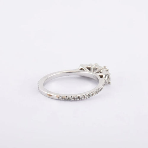 Bague 53 Bague Trilogie Diamants 58 Facettes 220012R