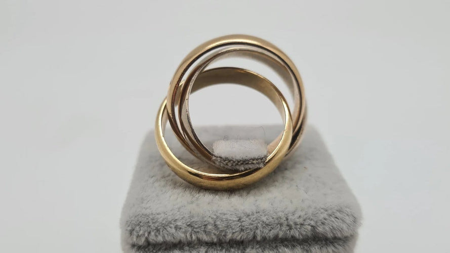 Bague 53 Bague tricolore en Or 58 Facettes