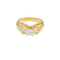 Bague 57 Bague en or jaune 18 carats et diamants 58 Facettes 32184