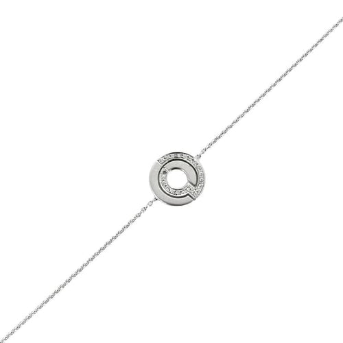 Bracelet DINH VAN - Seventies - Bracelet or blanc et diamants 58 Facettes 58FC159