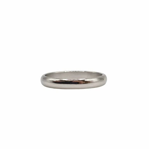 Bague 52 Alliance en platine 58 Facettes