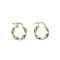 Boucles d'oreilles Boucles d’oreilles créoles torsadées en or jaune 18K 1,24 g 58 Facettes 250348