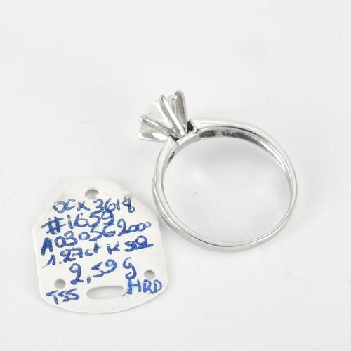 Bague 55 Bague en Or Blanc & diamants 58 Facettes