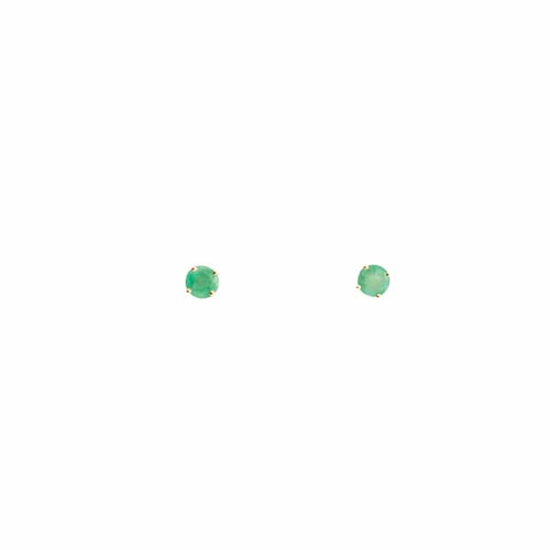 Boucles d'oreilles Boucles d'oreilles clous or jaune Emeraudes 58 Facettes