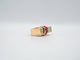 Bague 55 Bague Tank or jaune rubis diamants 58 Facettes 5007