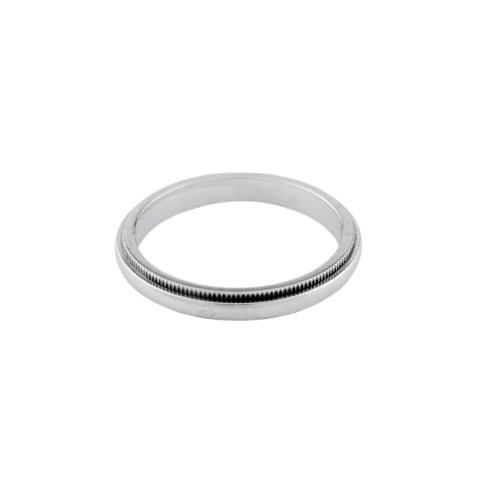 Bague 59 Tiffany & Co Together - Alliance millegrains en platine 58 Facettes 33379