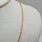 Collier Chaine or jaune 18 carats diamantée 58 Facettes