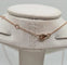 Collier Collier or rose serti de diamants 58 Facettes