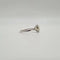 Bague 53.5 Bague solitaire or blanc diamant naturel LFG 58 Facettes